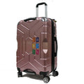 Gripping ABS+PC Anti-theft Zipper Luggage with 8 Spinner Wheels TSA Lock - Luggage Outlet