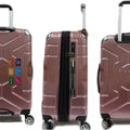 Gripping ABS+PC Anti-theft Zipper Luggage with 8 Spinner Wheels TSA Lock - Luggage Outlet
