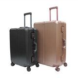 Elegant Polycarbonate Aluminium Frame Luggage with 8 Spinner Wheels Safe Skies TSA Lock