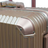 Elegant Polycarbonate Aluminium Frame Luggage with 8 Spinner Wheels Safe Skies TSA Lock
