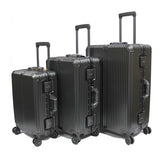 Elegant Polycarbonate Aluminium Frame Luggage with 8 Spinner Wheels Safe Skies TSA Lock