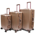 Elegant Polycarbonate Aluminium Frame Luggage with 8 Spinner Wheels Safe Skies TSA Lock - Luggage Outlet