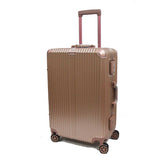Elegant Polycarbonate Aluminium Frame Luggage with 8 Spinner Wheels Safe Skies TSA Lock