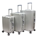 Elegant Polycarbonate Aluminium Frame Luggage with 8 Spinner Wheels Safe Skies TSA Lock