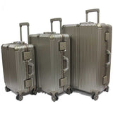 Elegant Polycarbonate Aluminium Frame Luggage with 8 Spinner Wheels Safe Skies TSA Lock