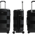 Interlace ABS+PC Antitheft Zipper Expandable Luggage with TSA Lock Spinner Wheels - Luggage Outlet