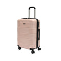 Interlace ABS+PC Antitheft Zipper Expandable Luggage with TSA Lock Spinner Wheels - Luggage Outlet