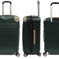 Hourglass ABS Antitheft Expandable Luggage with 8 Spinner Wheels and Number Lock - Luggage Outlet