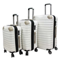 Hourglass ABS Antitheft Expandable Luggage with 8 Spinner Wheels and Number Lock - Luggage Outlet