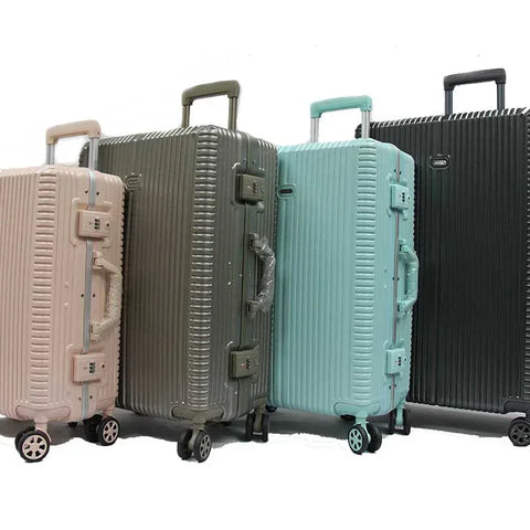Elegant Polycarbonate Aluminium Frame Luggage with 8 Spinner Wheels Safe Skies TSA Lock - Luggage Outlet