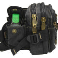 Rugged 6-Pocket Canvas Waistbag Pouch - Luggage Outlet
