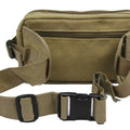 Rugged 6-Pocket Canvas Waistbag Pouch - Luggage Outlet