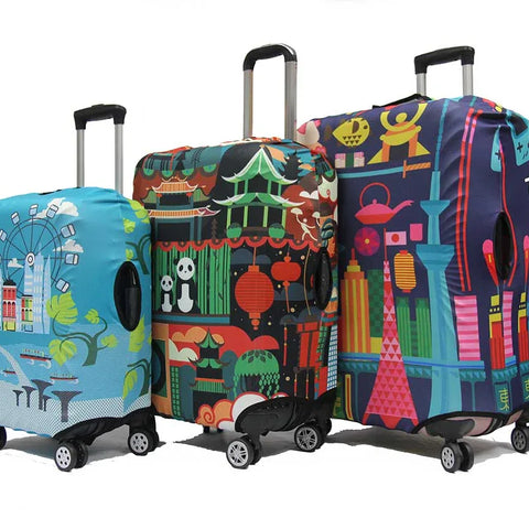 Cosmopolitan Elastic Luggage Cover - Luggage Outlet