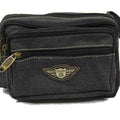 Weathered Canvas Waistbag Pouch - Luggage Outlet