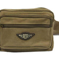 Weathered Canvas Waistbag Pouch - Luggage Outlet