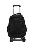 Rolling Detachable Trolley Waterproof Backpack with Spinner Wheels - Luggage Outlet