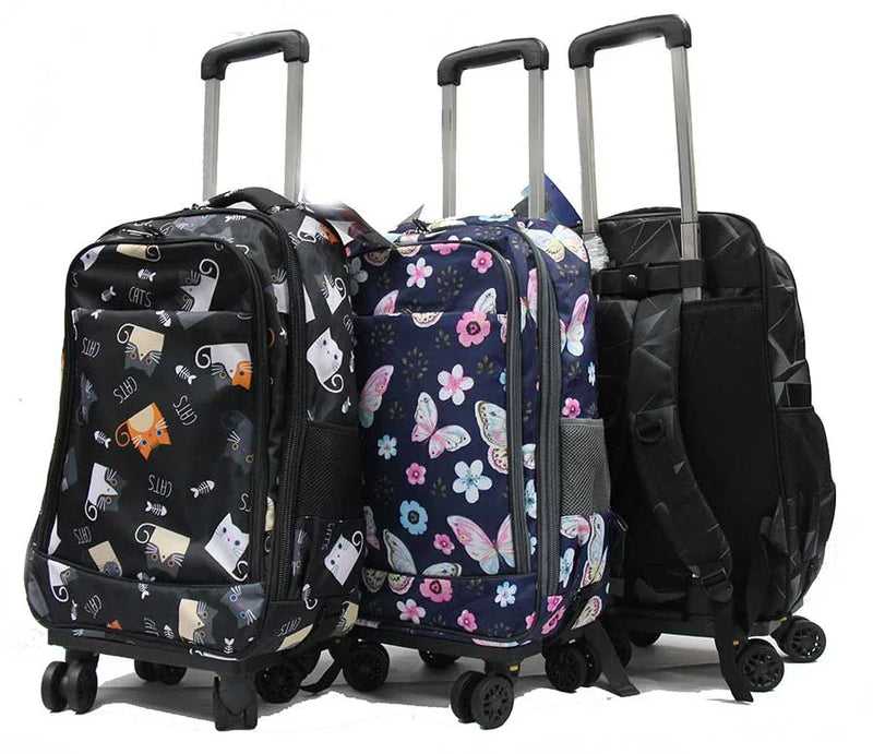 Coveted Detachable Trolley Waterproof Backpack with Spinner Wheels - Luggage Outlet