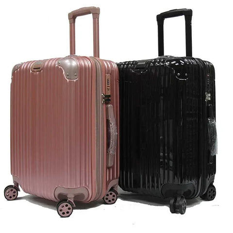 Sleek Expandable Polycarbonate Luggage with Spinner Wheels and Recessed Safe Skies TSA Lock - Luggage Outlet