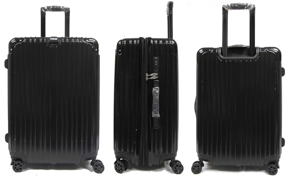 Sleek Expandable Polycarbonate Luggage with Spinner Wheels