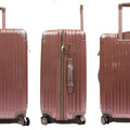 Sleek Expandable Polycarbonate Luggage with Spinner Wheels and Recessed Safe Skies TSA Lock - Luggage Outlet