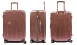 Sleek Expandable Polycarbonate Luggage with Spinner Wheels and Recessed Safe Skies TSA Lock - Luggage Outlet