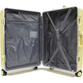 Contemporary Polycarbonate Aluminium Frame Luggage with 8 Spinner Wheels Safe Skies TSA Lock - Luggage Outlet