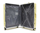 Contemporary Polycarbonate Aluminium Frame Luggage with 8 Spinner Wheels Safe Skies TSA Lock - Luggage Outlet