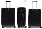 Contemporary Polycarbonate Aluminium Frame Luggage with 8 Spinner Wheels Safe Skies TSA Lock - Luggage Outlet