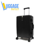 Contemporary Polycarbonate Aluminium Frame Luggage with 8 Spinner Wheels Safe Skies TSA Lock - Luggage Outlet