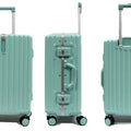 Contemporary Polycarbonate Aluminium Frame Luggage with 8 Spinner Wheels Safe Skies TSA Lock - Luggage Outlet
