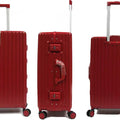 Contemporary Polycarbonate Aluminium Frame Luggage with 8 Spinner Wheels Safe Skies TSA Lock - Luggage Outlet