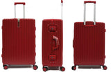 Contemporary Polycarbonate Aluminium Frame Luggage with 8 Spinner Wheels Safe Skies TSA Lock - Luggage Outlet