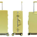 Contemporary Polycarbonate Aluminium Frame Luggage with 8 Spinner Wheels Safe Skies TSA Lock - Luggage Outlet