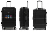 Groovy ABS Expandable Luggage with 8 Spinner Wheels and TSA Number Lock - Luggage Outlet