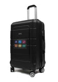 Groovy ABS Expandable Luggage with 8 Spinner Wheels and TSA Number Lock - Luggage Outlet