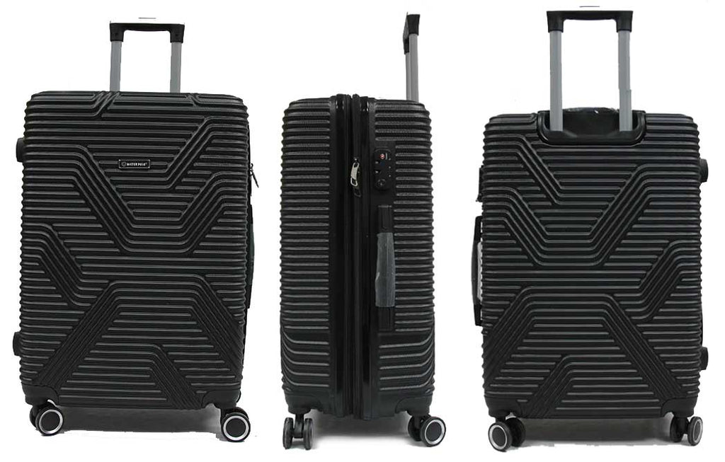 Serrated ABS Expandable Luggage with TSA Lock