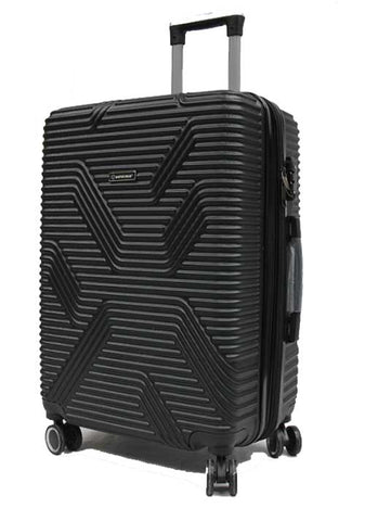 Serrated ABS Expandable Luggage with TSA Lock - Luggage Outlet