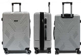 Serrated ABS Expandable Luggage with TSA Lock - Luggage Outlet