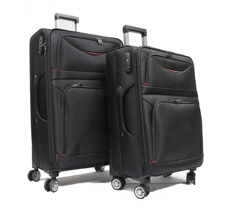 Superior Softside Expandable Luggage with Double Casters and TSA Lock - Luggage Outlet